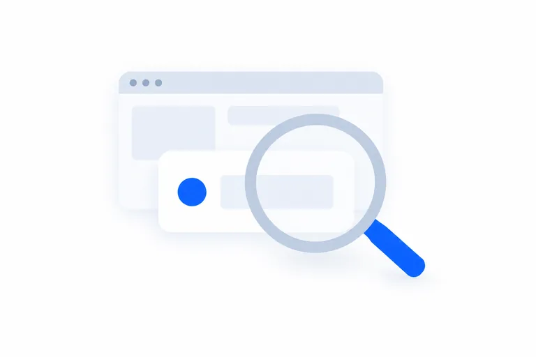 情報を探す虫眼鏡のイラスト